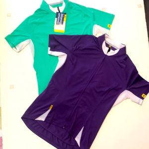 2 mavic womens cycling jerseys medium (1 NWT) 1 used